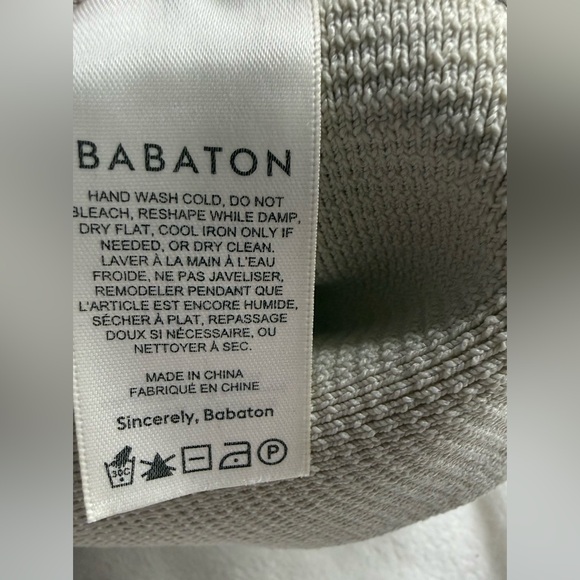 Aritzia Babaton Cream Sculpt Knit Mockneck Tank Sz Small - Picture 4 of 5